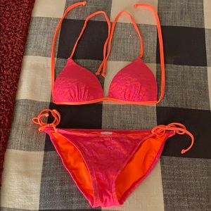 NWOT String Bikini - small top/medium bottom
